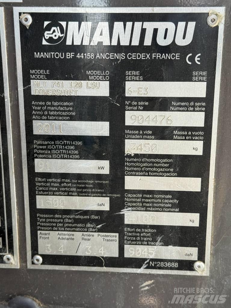 Manitou MLT 741-120 Teleskooplaadurid