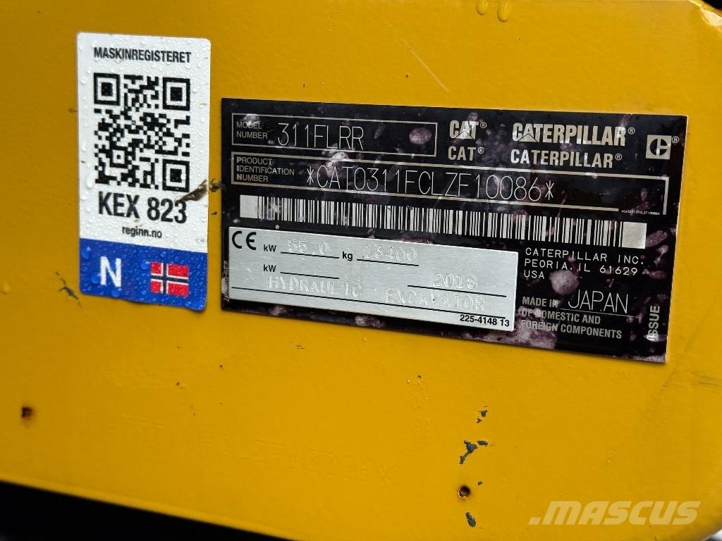 CAT 311 FL RR Roomikekskavaatorid