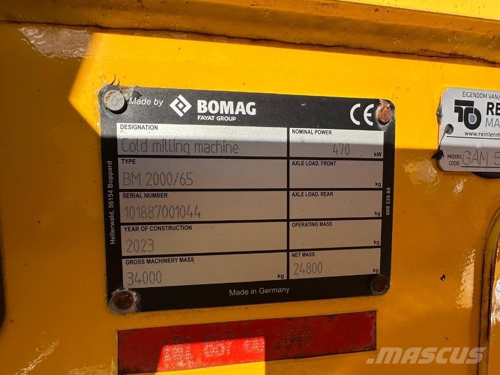 Bomag BM 2000/65 Asfaldi külmfreesimise masinad