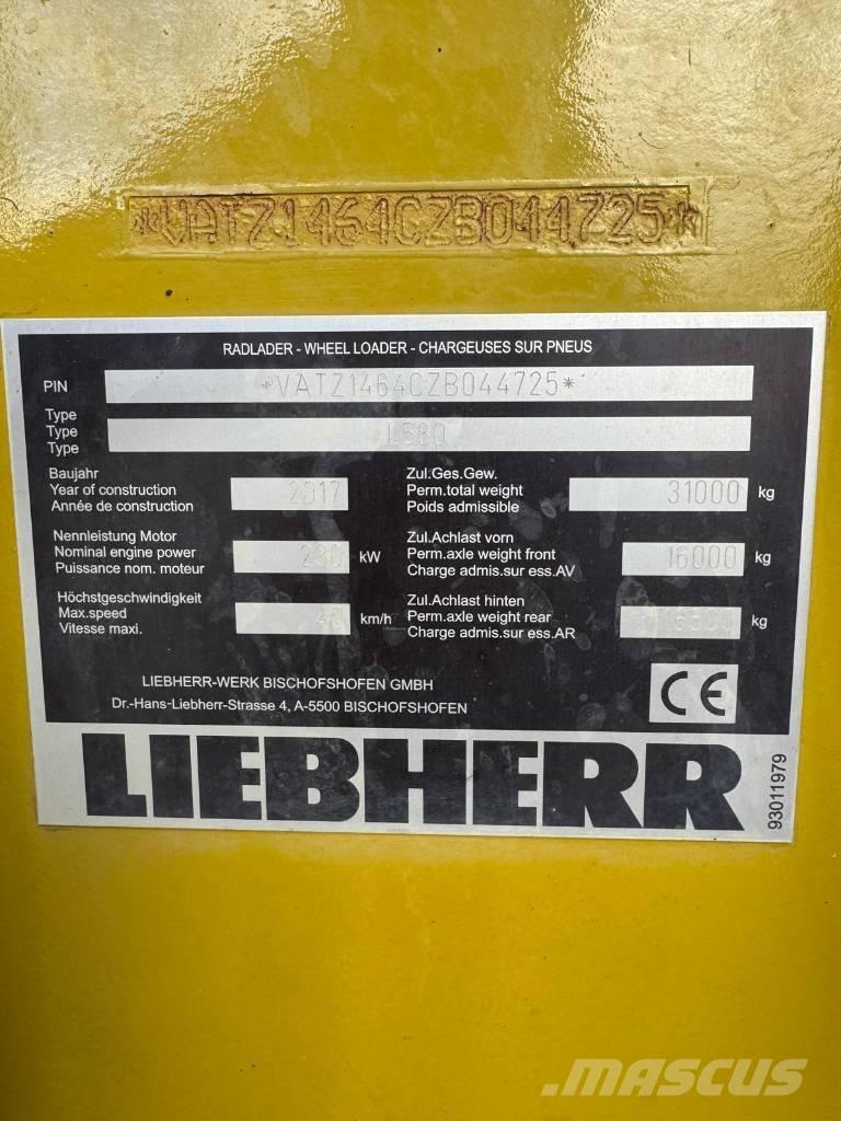 Liebherr 580 Rataslaadurid