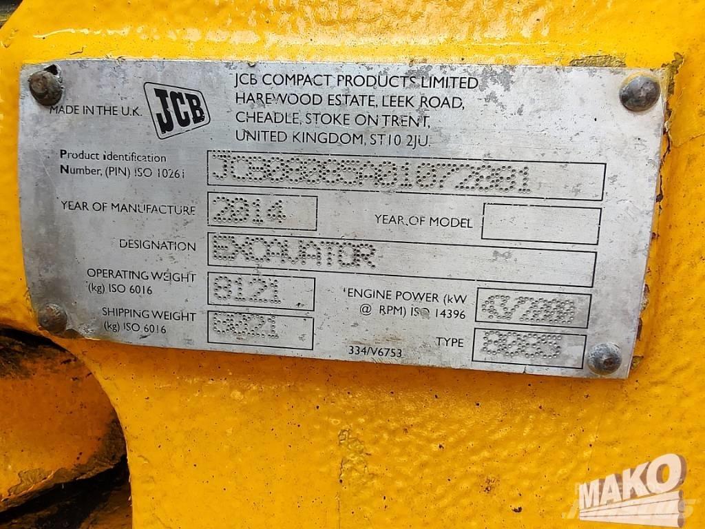 JCB 8085 ZTS Väikeekskavaatorid 7t-12t