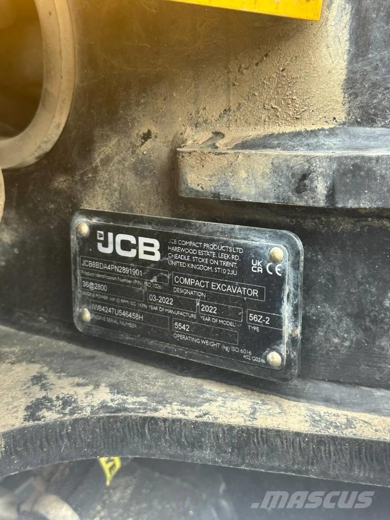JCB 56 Z-2 Roomikekskavaatorid