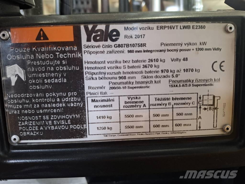 Yale ERP 16 VT Elektritõstukid
