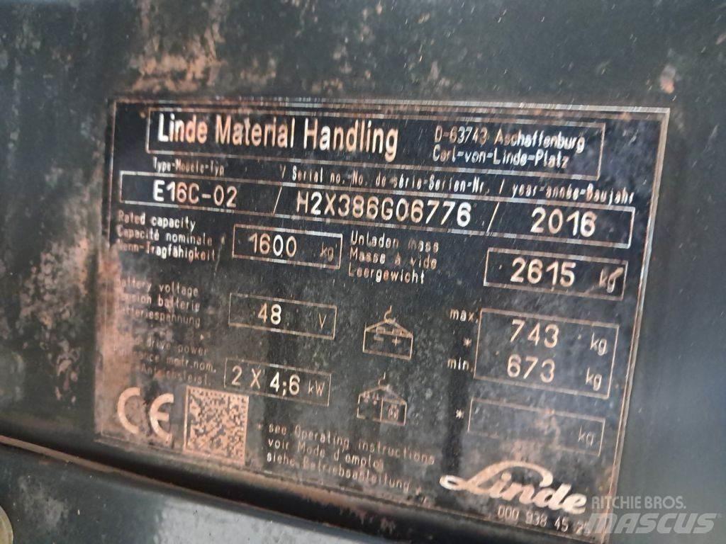Linde E16C-02 Elektritõstukid