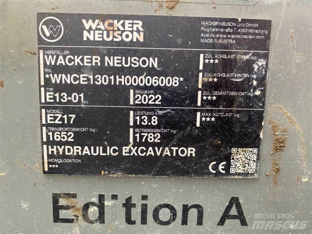 Wacker Neuson EZ17 Roomikekskavaatorid