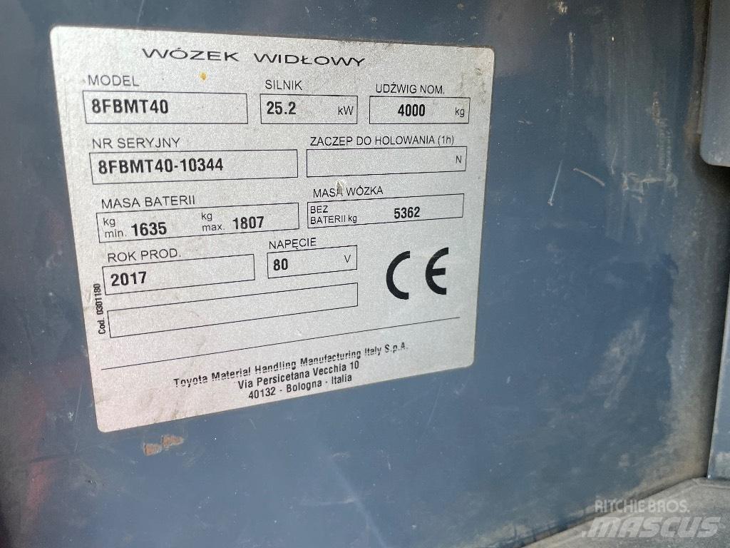 Toyota 8FBMT40 Elektritõstukid