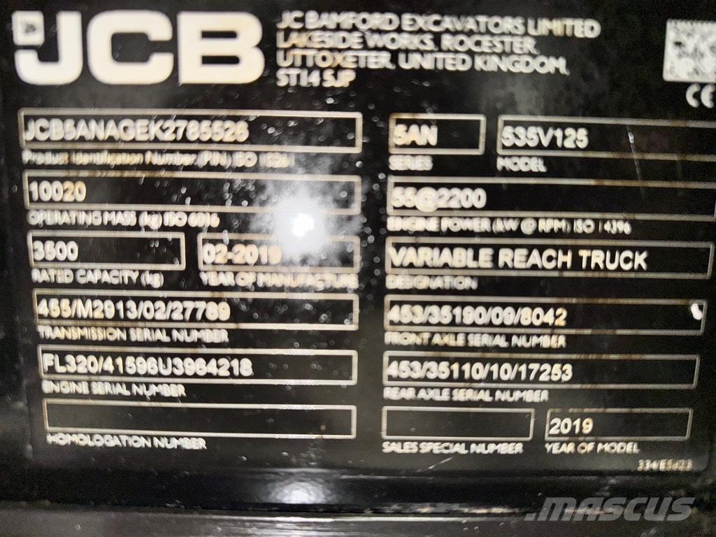 JCB 535-125 Hiviz Teleskooplaadurid