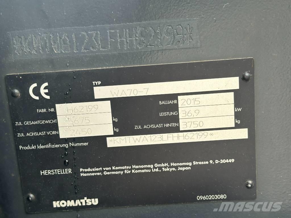 Komatsu WA 70 Rataslaadurid