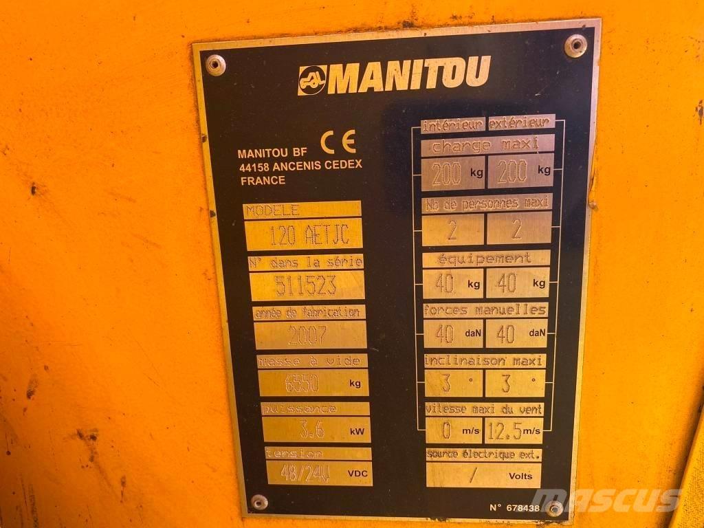 Manitou 120 AET JC Iseliikuvad poomtõstukid
