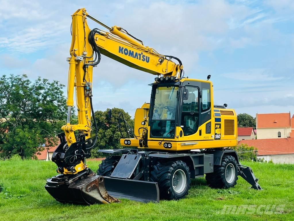 Komatsu PW 160 - 10 Ratasekskavaatorid
