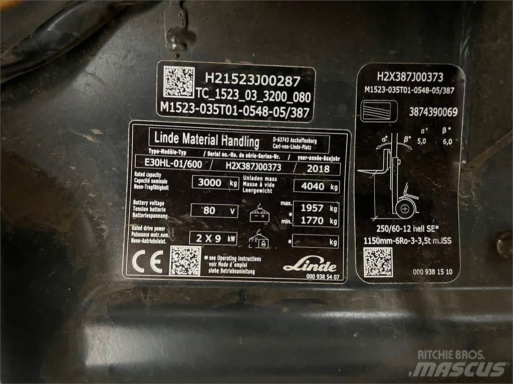 Linde E30/600HL Elektritõstukid