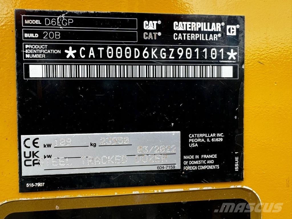 CAT D 6 LGP Buldooserid