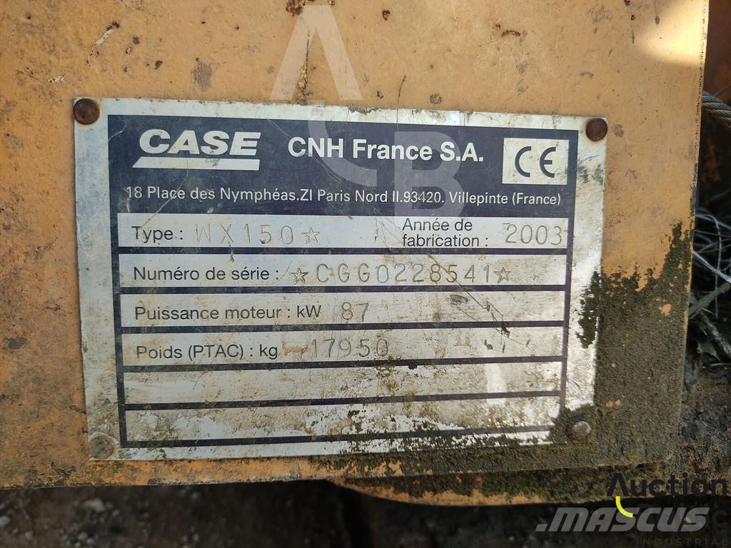 CASE WX 150 Ratasekskavaatorid