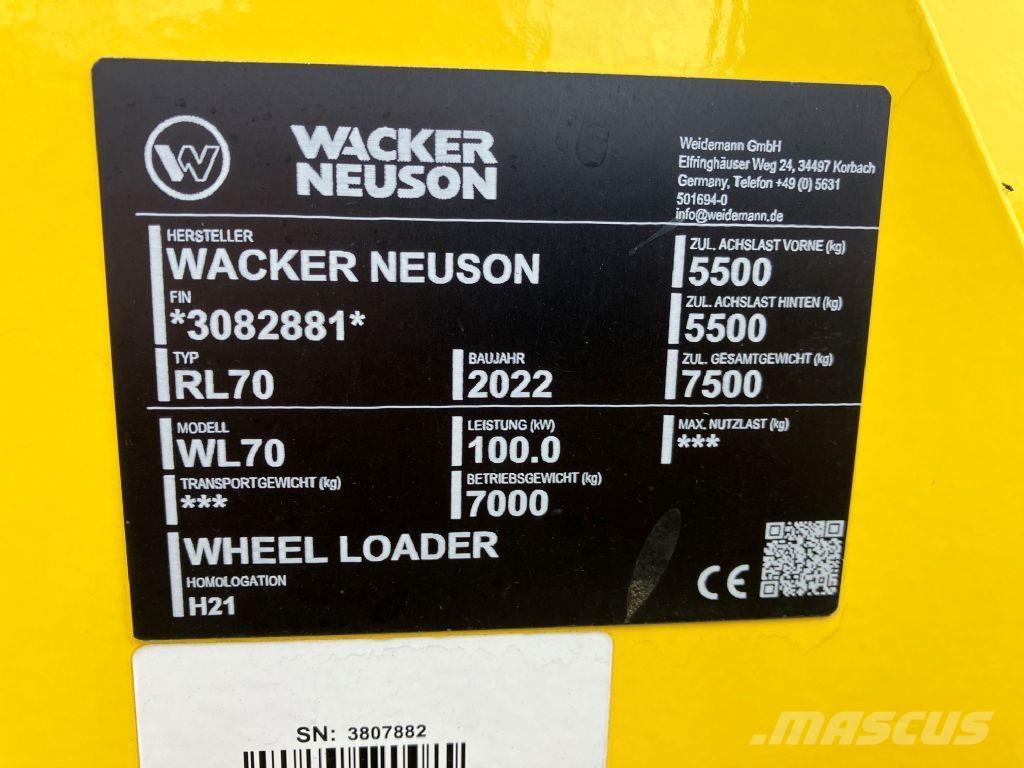 Wacker WL 70 Rataslaadurid