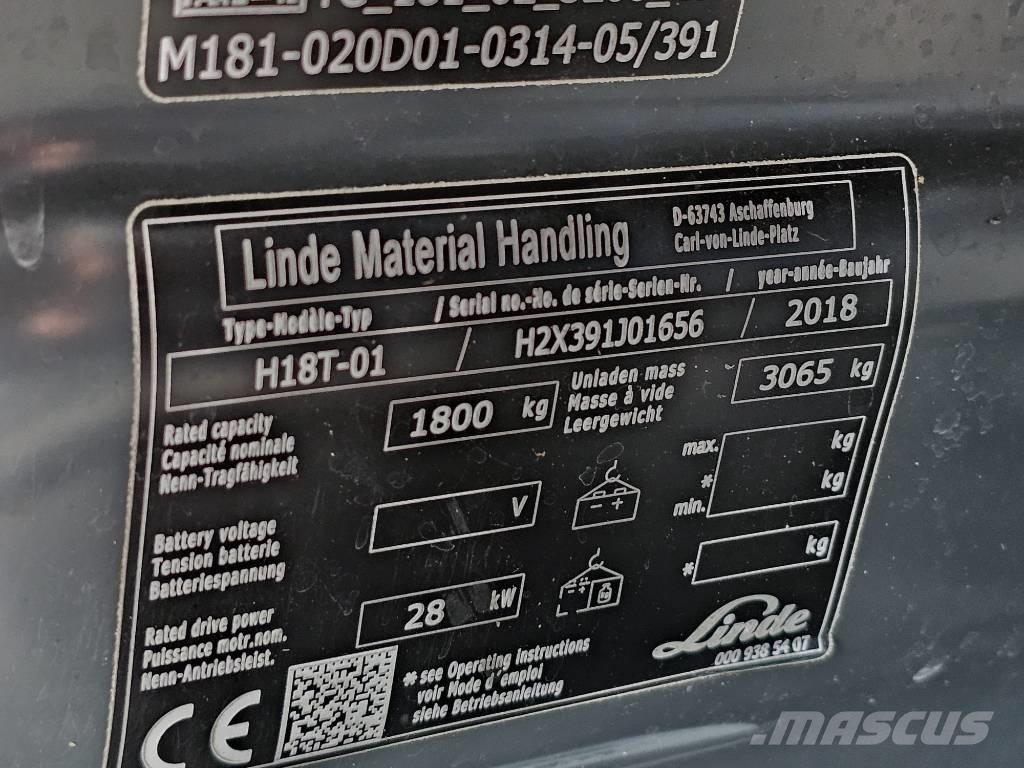 Linde H18T-01 Gaasitõstukid