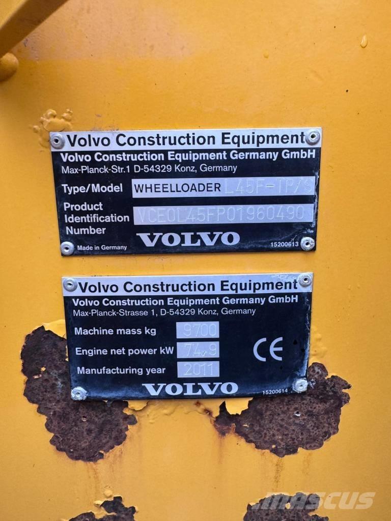 Volvo L45F-TP/S Rataslaadurid
