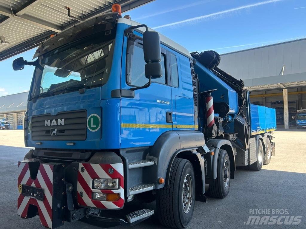 MAN TGA 35.480 Kraanaga veokid