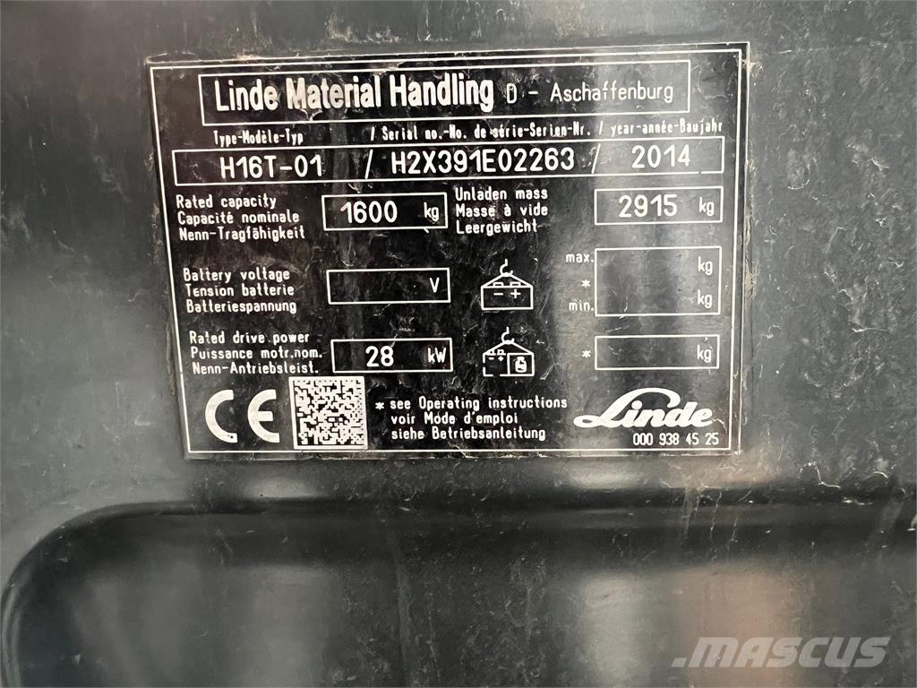 Linde H16T Gaasitõstukid