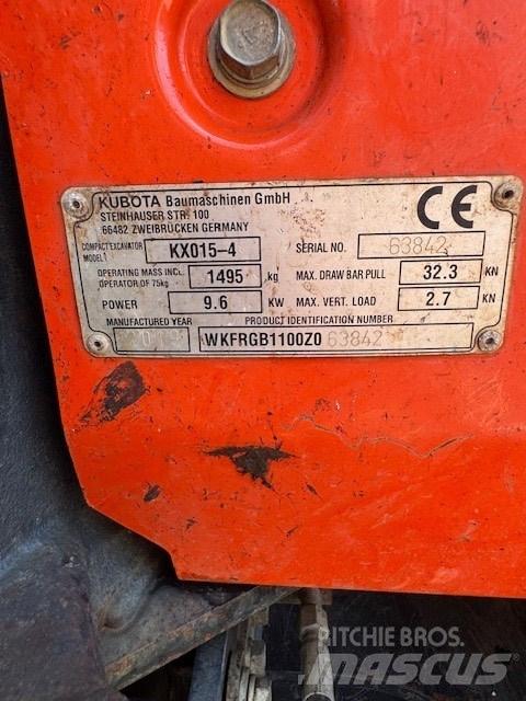 Kubota KX 015-4 Miniekskavaatorid < 7 t