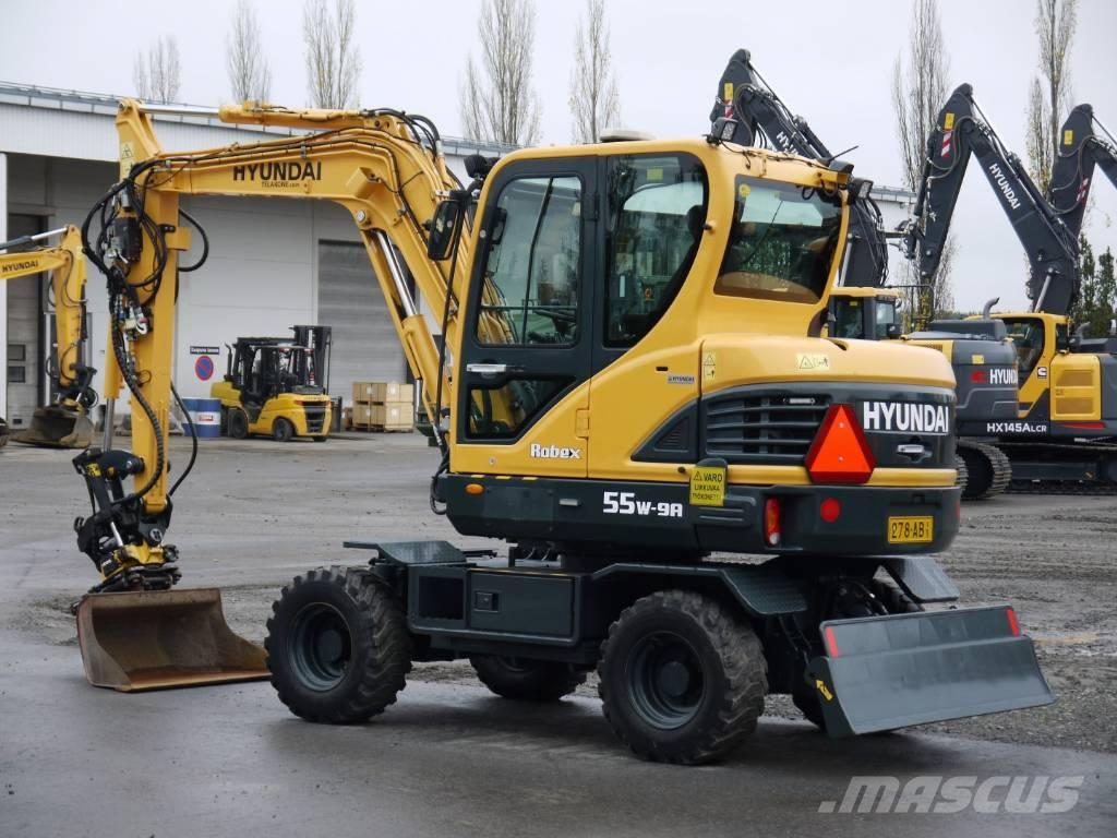 Hyundai R 55W-9A Ratasekskavaatorid