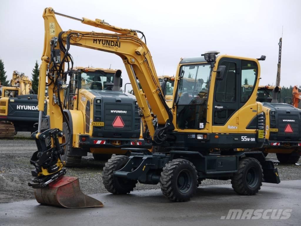 Hyundai R 55W-9A Ratasekskavaatorid