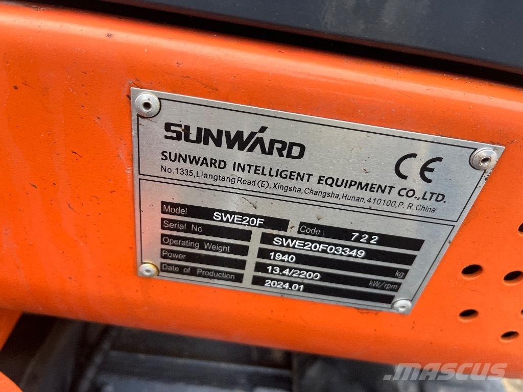 Sunward SWE 20 F Miniekskavaatorid < 7 t
