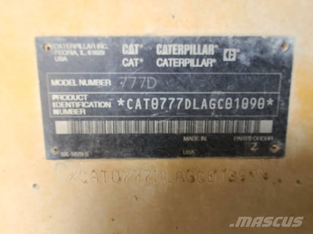 CAT 777D Liigendraamiga pinnaseveokid