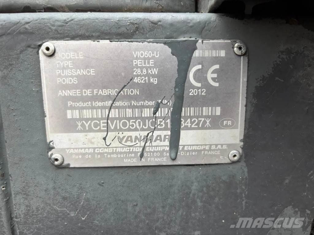 Yanmar VIO50-U Miniekskavaatorid < 7 t