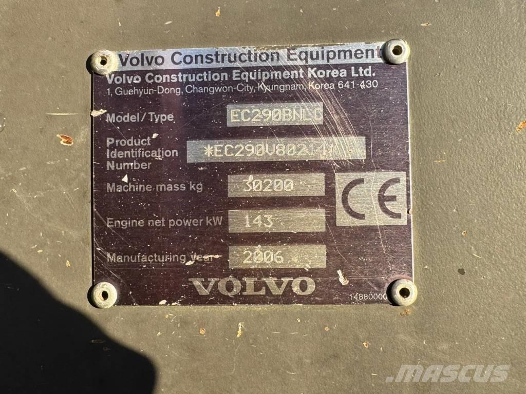 Volvo EC 290 B N LC Roomikekskavaatorid