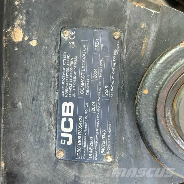 JCB 25Z-1 Miniekskavaatorid < 7 t