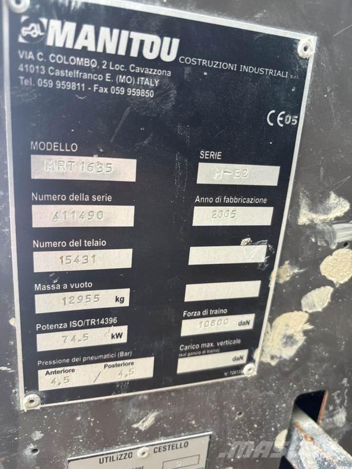 Manitou MRT1635 Teleskooplaadurid