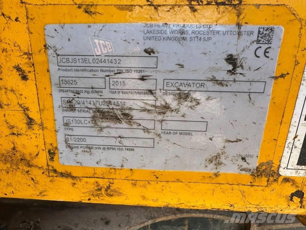 JCB JS 130 LC Roomikekskavaatorid