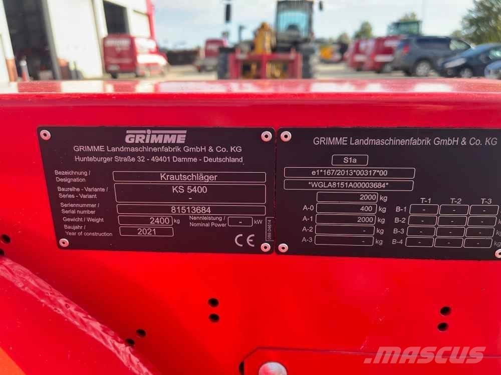 Grimme KS 5400 Kartulitehnika - Muud
