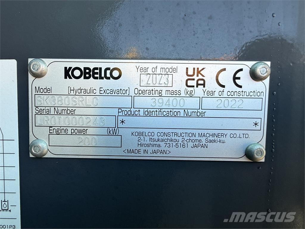 Kobelco SK380SRLC Roomikekskavaatorid