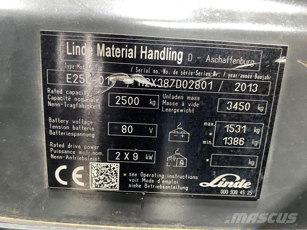 Linde E25L Elektritõstukid