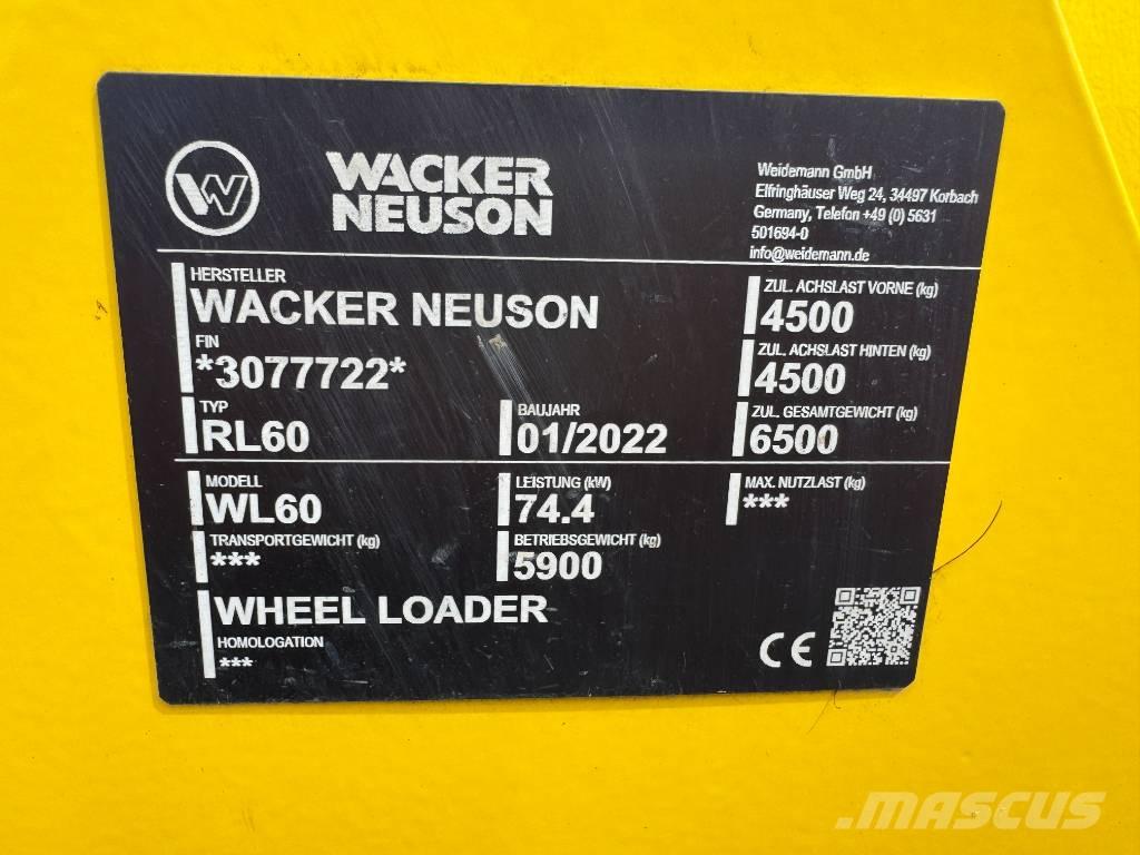 Wacker Neuson WL60 Rataslaadurid