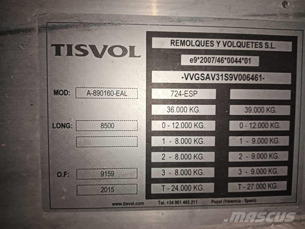  Tisvol A-890160-EAL Kallur-poolhaagised