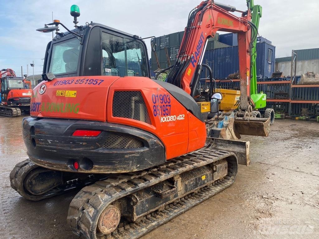 Kubota KX 080-4 Väikeekskavaatorid 7t-12t