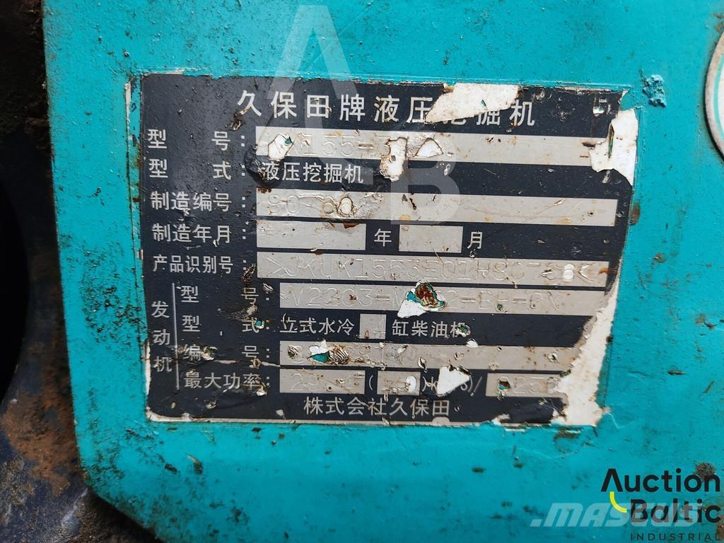 Kubota KX155-3 Miniekskavaatorid < 7 t