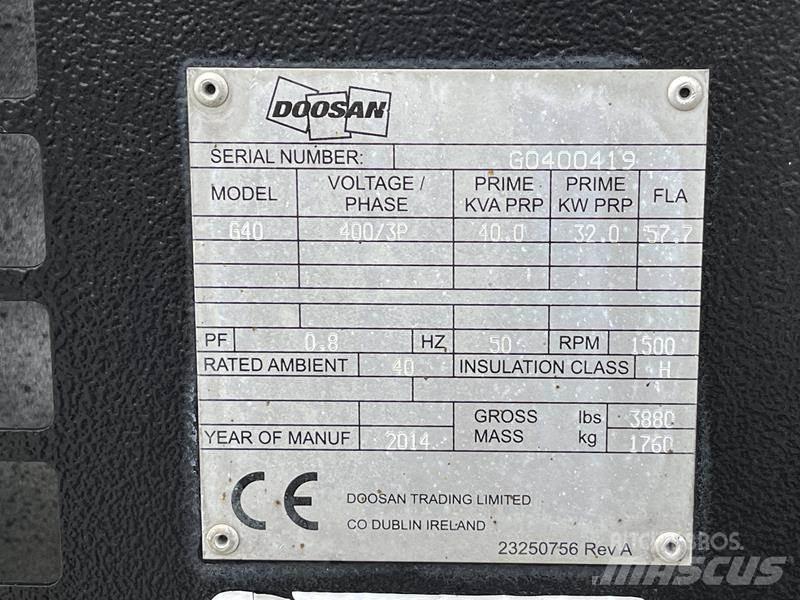 Doosan G 40 Diiselgeneraatorid