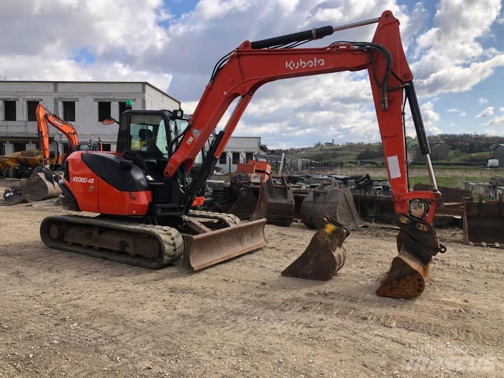Kubota KX 080-4 Roomikekskavaatorid