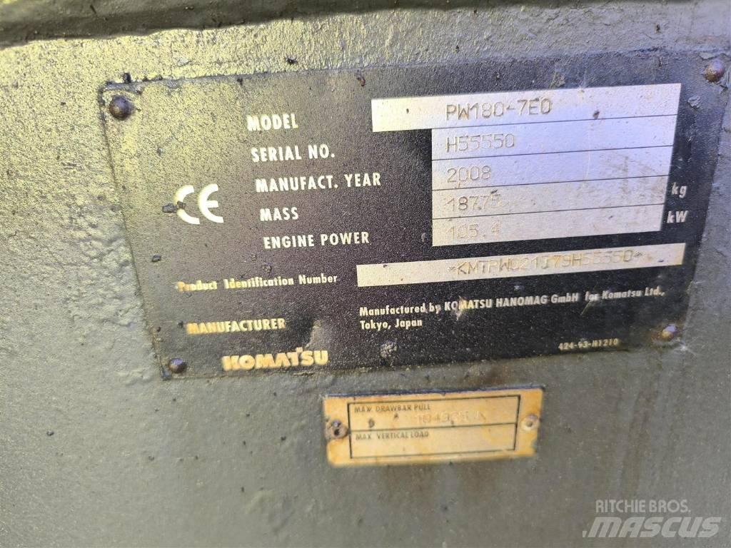 Komatsu PW 180-7 Ratasekskavaatorid