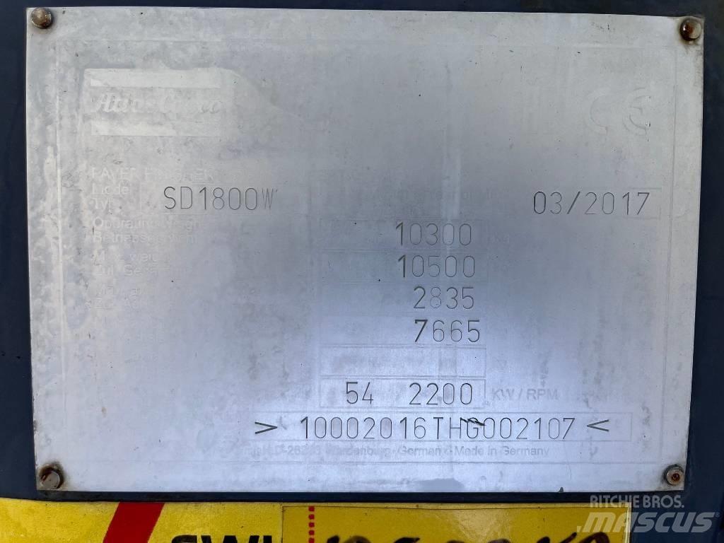 Dynapac SD 1800 W Asfaldilaoturid
