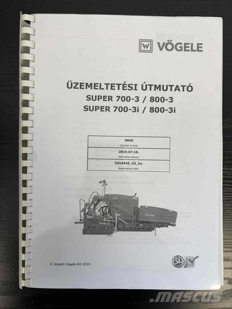 Vögele Super 800-3i Asfaldilaoturid