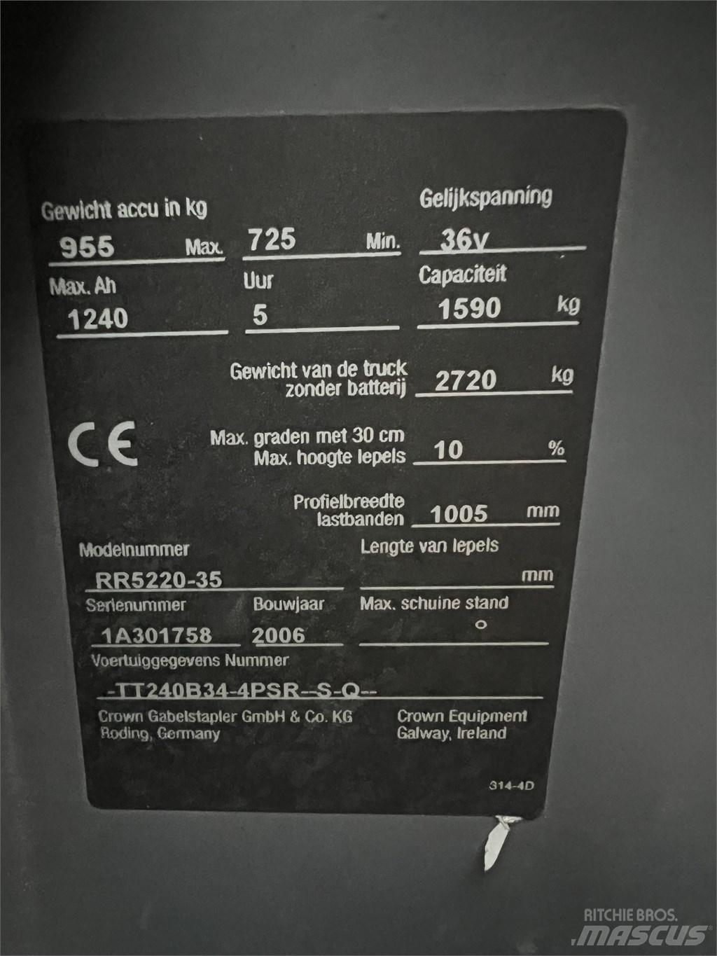 Crown RR 5220-35 Elektritõstukid