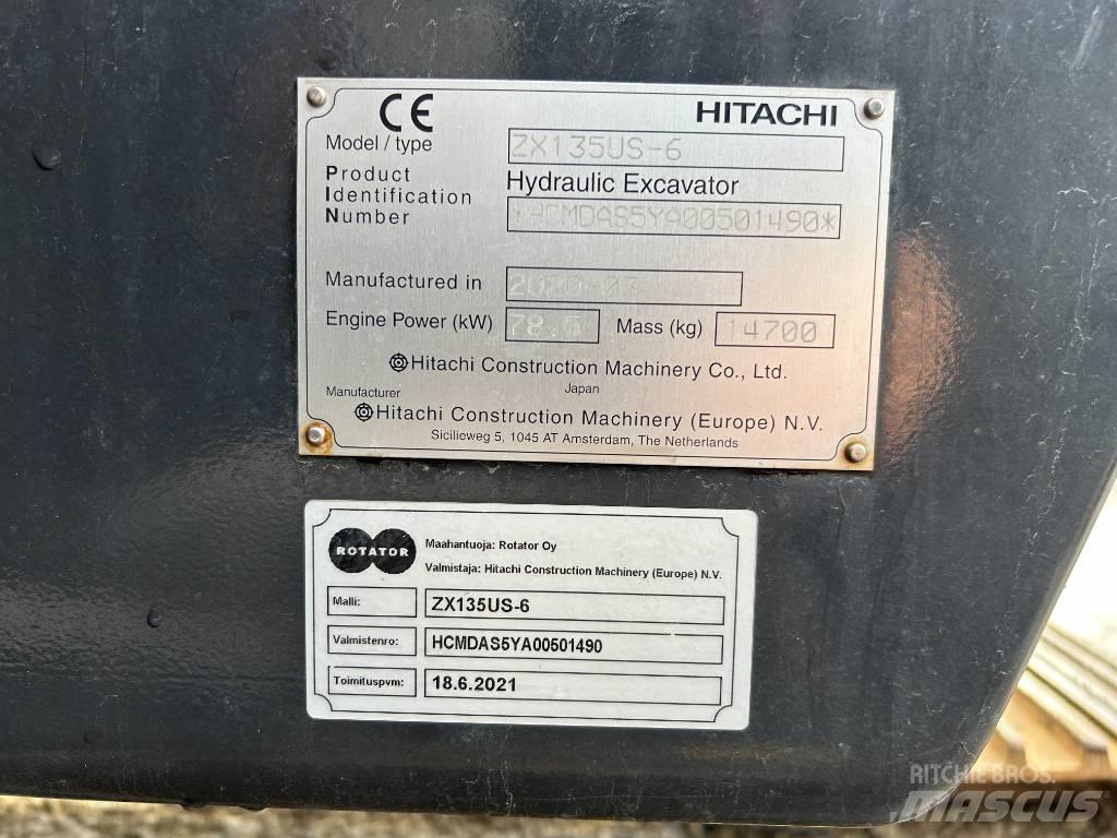 Hitachi ZX 135 US-6 Roomikekskavaatorid
