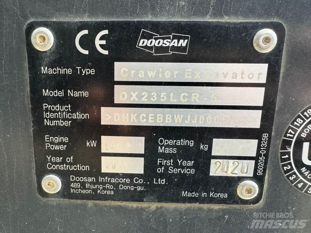 Doosan DX235LCR-5 Roomikekskavaatorid