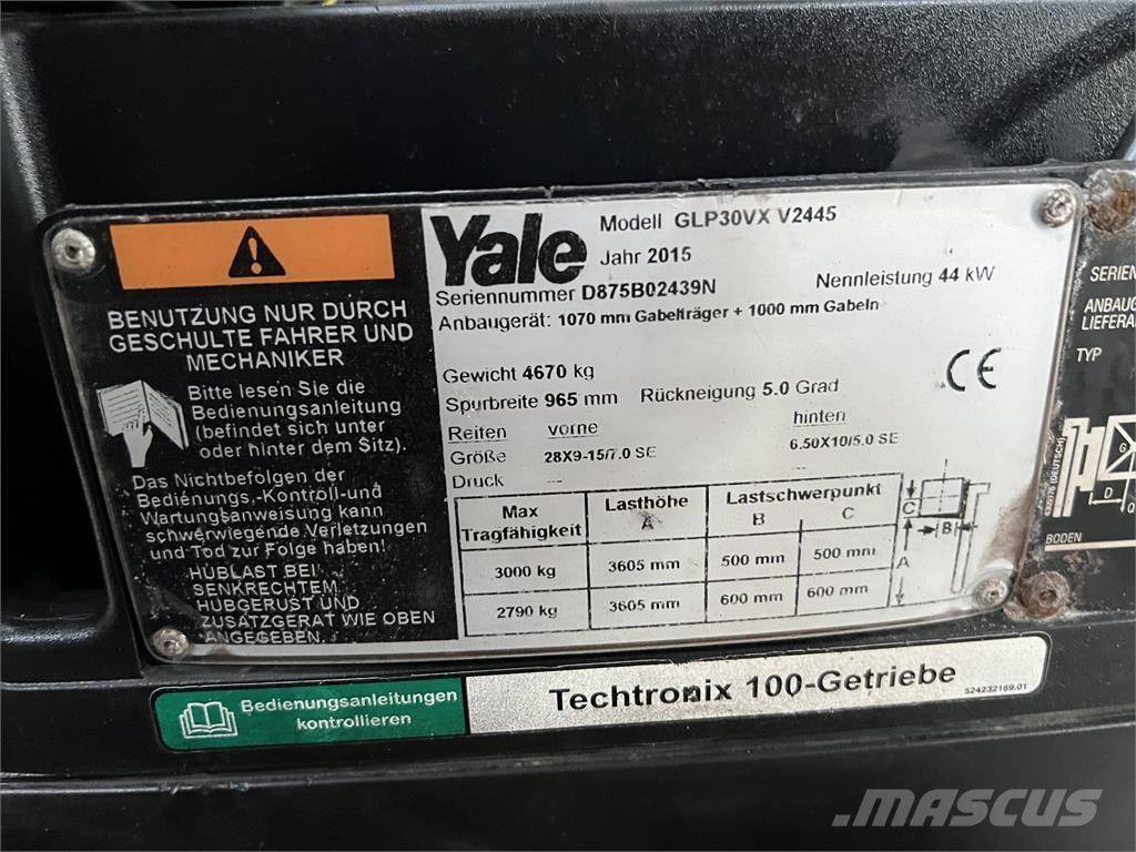 Yale GLP30VXV2445 Gaasitõstukid