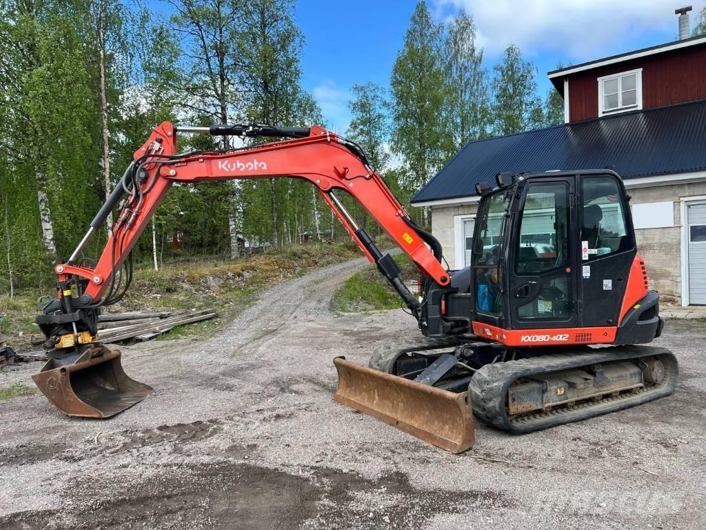 Kubota KX 080-4 Väikeekskavaatorid 7t-12t