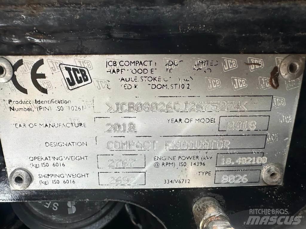 JCB 8026 Miniekskavaatorid < 7 t
